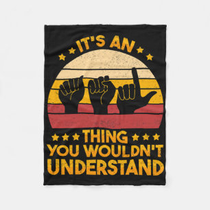 Sign Language Deaf Awareness And Asl 1 Fleece Blanket