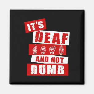 Sign Language Deaf Awareness Hand Talk ASL Lenguaj Magnet