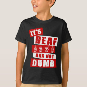 Sign Language Deaf Awareness Hand Talk ASL Lenguaj T-Shirt