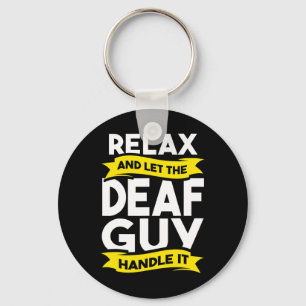 Sign Language Deaf Awareness Hearing Loss and ASL  Key Ring