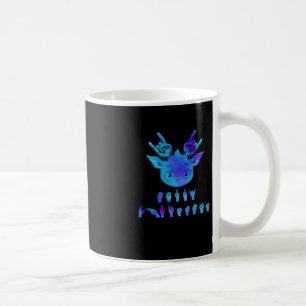 Sign Language Deaf Christmas Reindeer Deaf ASL awa Coffee Mug