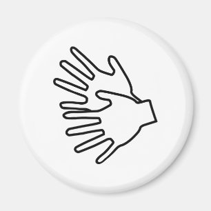 sign language icon magnet