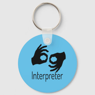 Sign Language Interpreter Key Ring