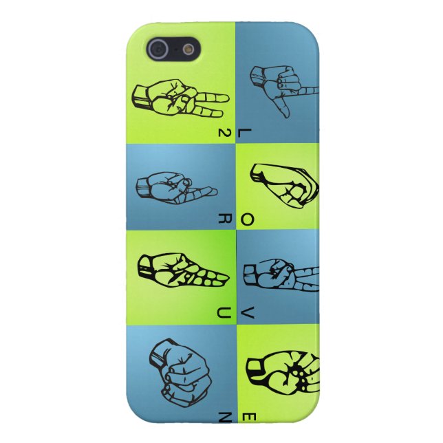 Sign Language iPhone Case (Back)