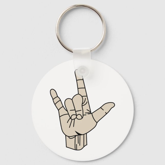 Sign Language Key Ring (Front)