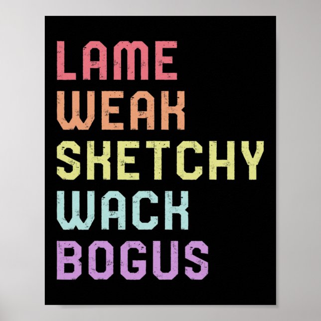 Sign Language Lame Weak ASL Slang Tee Deaf Awarene (Front)
