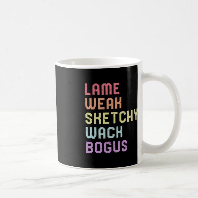 Sign Language Lame Weak ASL Slang Tee Deaf Awarene Coffee Mug (Right)