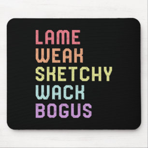 Sign Language Lame Weak ASL Slang Tee Deaf Awarene Mouse Mat