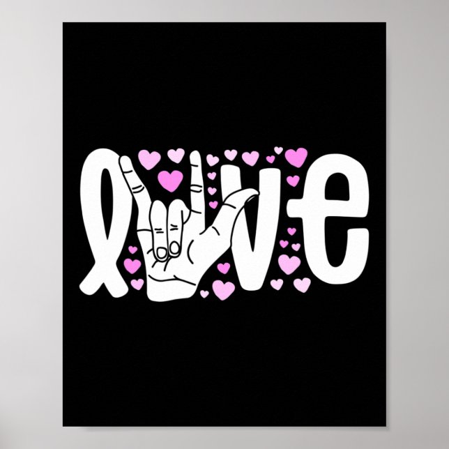 Sign Language  Love ASL  Be Kind Deaf Awareness  (Front)