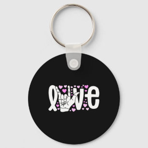 Sign Language  Love ASL  Be Kind Deaf Awareness  Key Ring