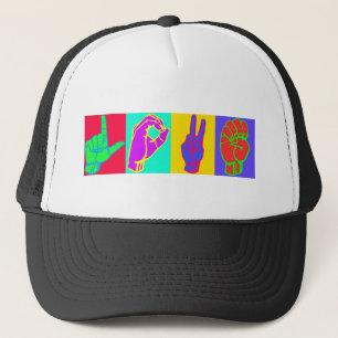 Sign Language LOVE Trucker Hat
