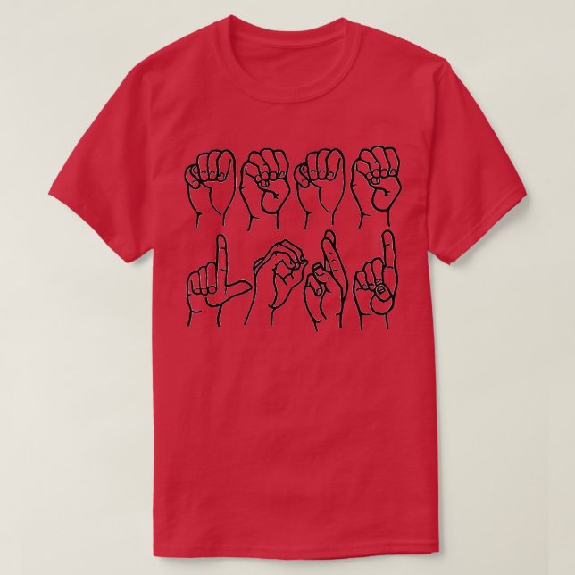 Sign Language Memelord T-Shirt (Design Front)