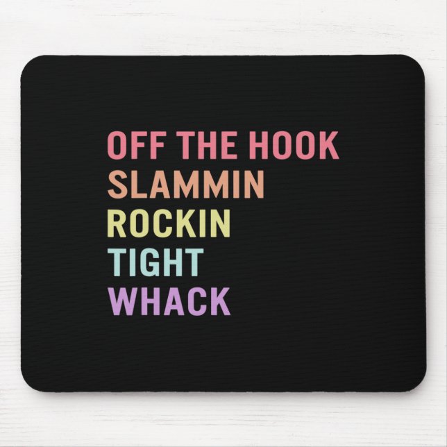 Sign Language Off Hook Asl Slang Tee Deaf Awarenes Mouse Mat (Front)