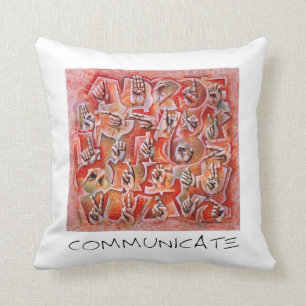 Sign Language Pillow