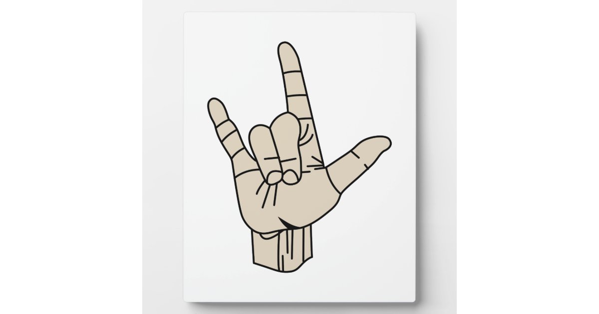 Sign Language Plaque Zazzle Co Uk Sign Language Plaque Zazzle Co Uk