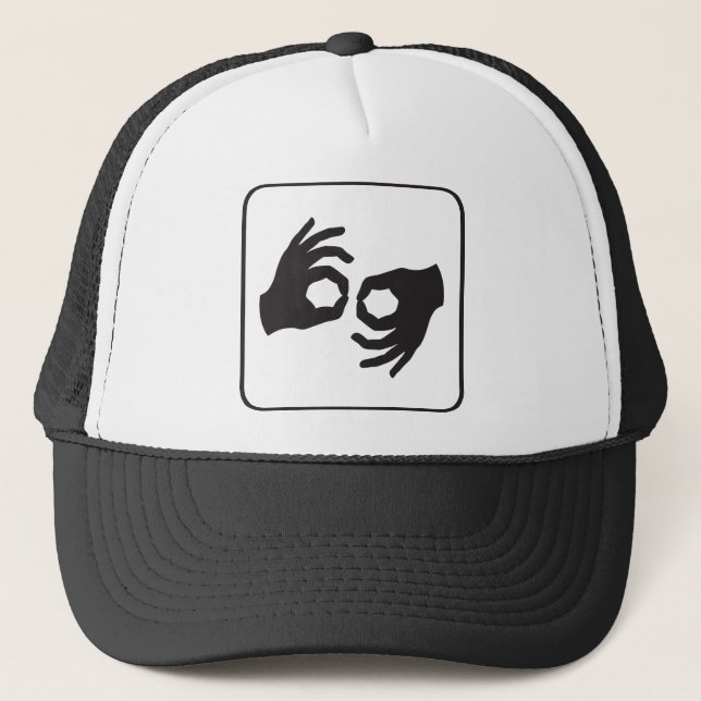 Sign Language Trucker Hat (Front)