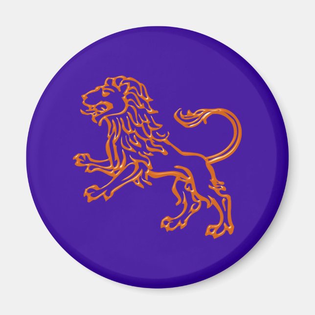 sign Löwe zodiac sign Leo Magnet (Front)