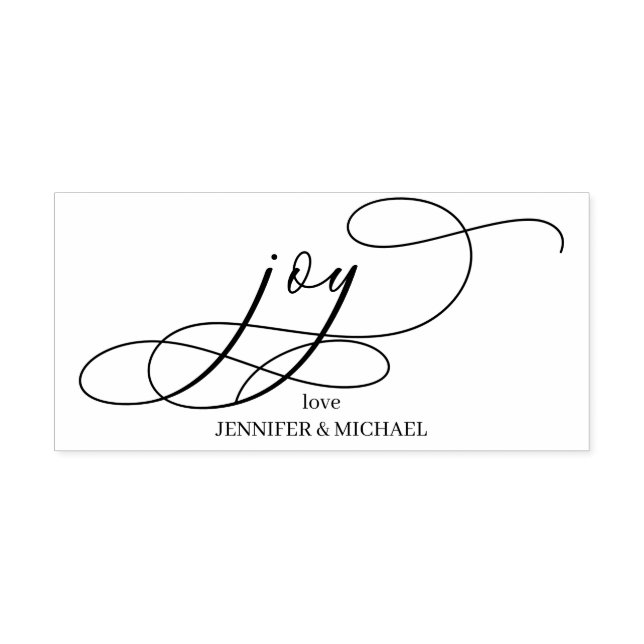 Sign Minimal Joy Christmas Rubber Stamp (Imprint)