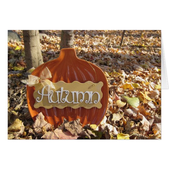 Sign of Autumn Card