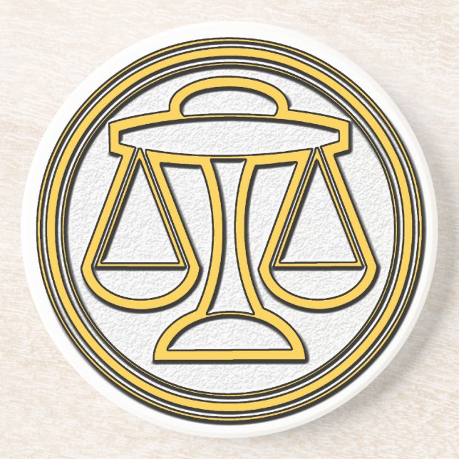 Sign of  Libra Coaster (Front)