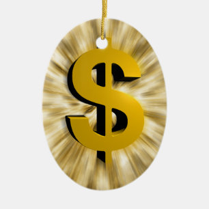 Sign of Money Ceramic Tree Decoration