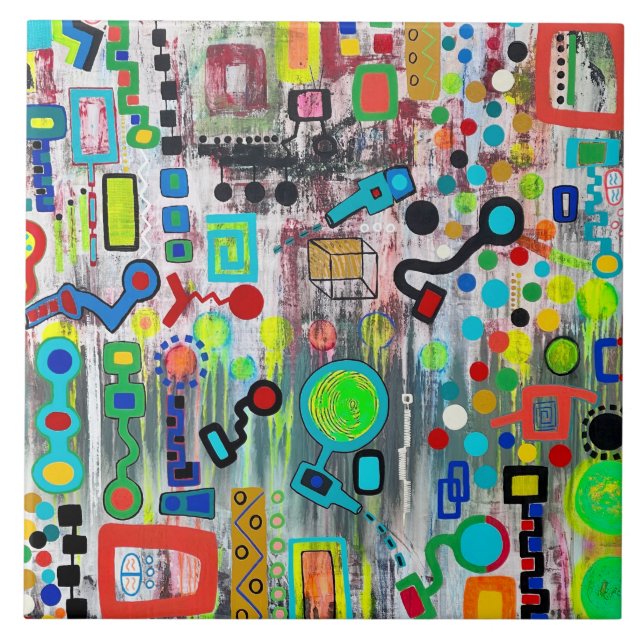 Sign of the Times 6 x 6 Ceramic Tile (Front)