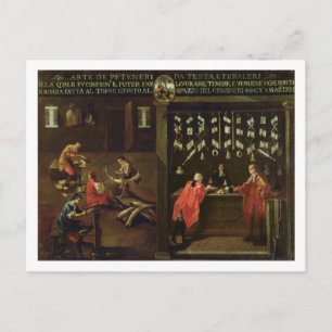Sign of the Venetian Comb Makers' Guild (panel) Postcard