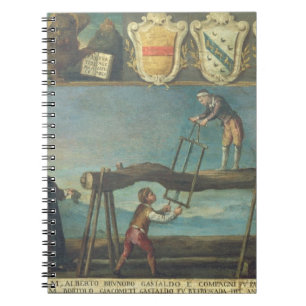 Sign of the Venetian Saw Mill Workers' Guild, 1445 Notebook
