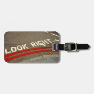 Sign on road in London Street sign Luggage Tag