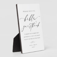 Sign Our Bible Wedding Guestbook