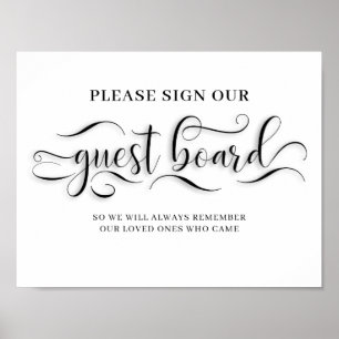 Sign Our Guest Board Wedding Sign