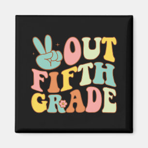 Sign Out Fifth Grade Groovy Last Day School 5th Gr Magnet