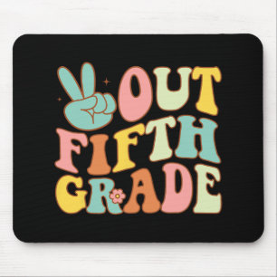 Sign Out Fifth Grade Groovy Last Day School 5th Gr Mouse Mat