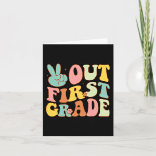 Sign Out First Grade Groovy Last Days School 1st G Card