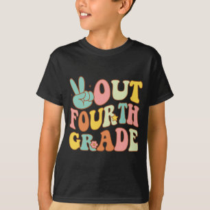 Sign Out Fourth Grade Groovy Last Day School 4th G T-Shirt