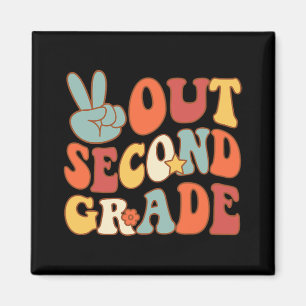 Sign Out Second Grade Groovy 2nd Last Days School Magnet