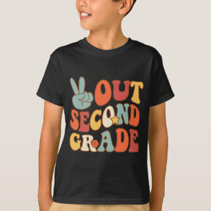 Sign Out Second Grade Groovy 2nd Last Days School T-Shirt