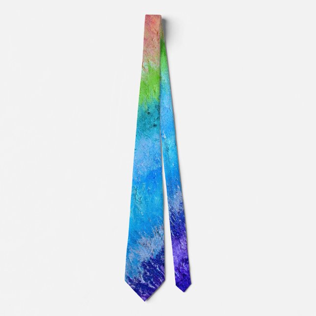 “Sign Painter Palette” Oil Painting Tie (Front)