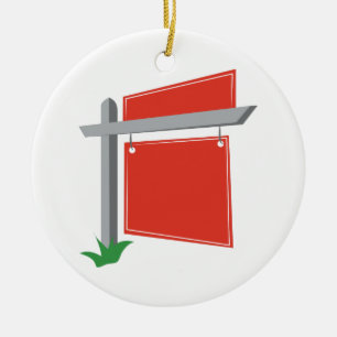 Sign Post Ceramic Tree Decoration