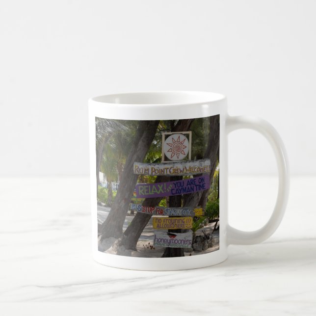 Sign post Rum Point Grand Cayman Coffee Mug (Right)