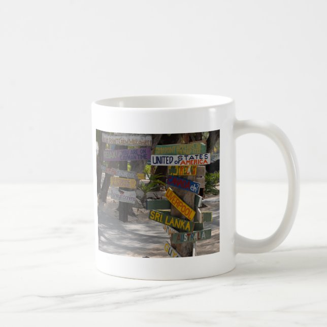 Sign Post Rum Point Grand Cayman Coffee Mug (Right)