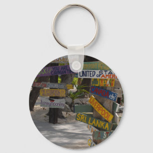 Sign Post Rum Point Grand Cayman Key Ring