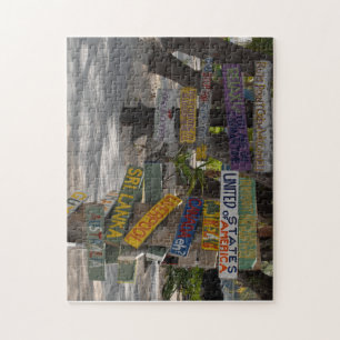 Sign Posts at Rum Point. Grand Cayman Jigsaw Puzzle
