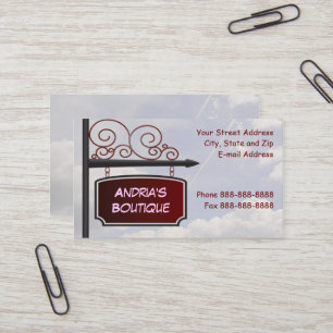 Sign Shop Real Estate Agent Business Card