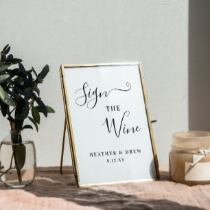 Sign The Wine Milestone Guestbook Wedding Bridal