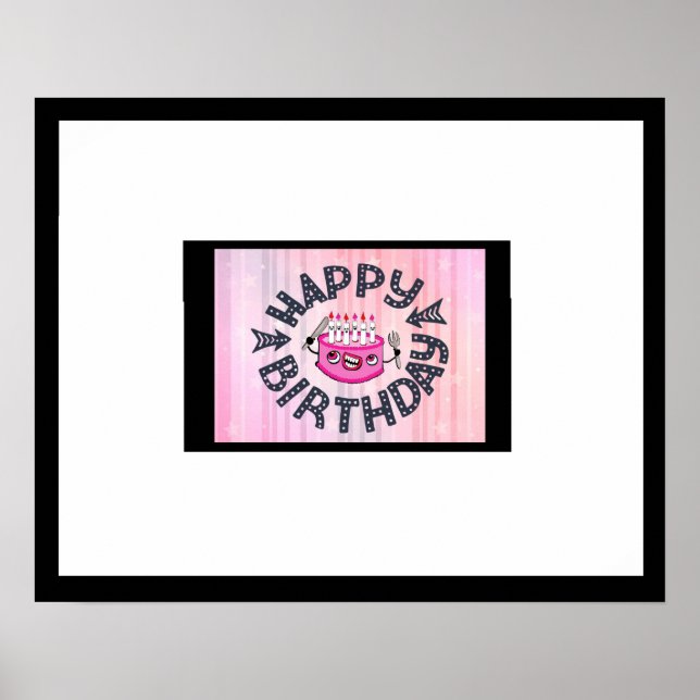 Sign this Birthday Poster,  Autograph Keepsake (Front)