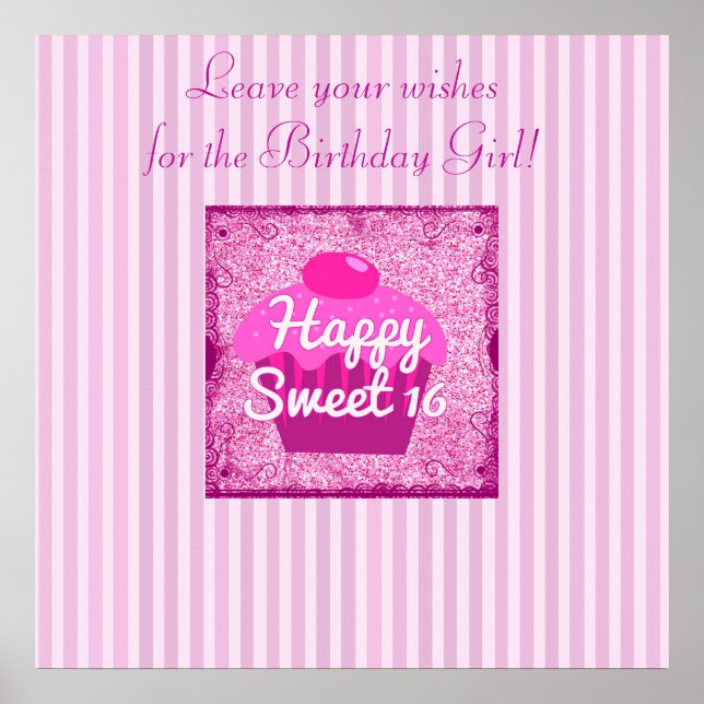 Sign this Birthday Poster! Personalised Poster (Front)