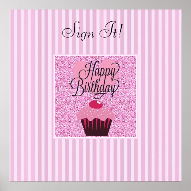 Sign this Birthday Poster! Personalised Poster (Front)