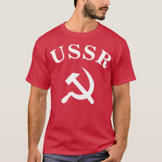 Sign USSR and Hammer and sickle symbol T-Shirt