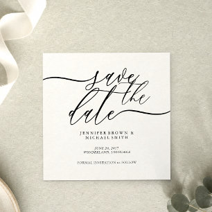 Sign Wedding Custom Photo Mini Save the Date Enclosure Card